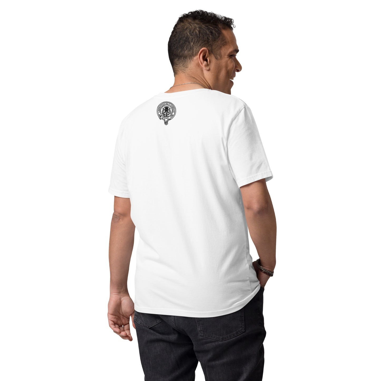 THE DISROBING White Unisex T-Shirt Colour Print