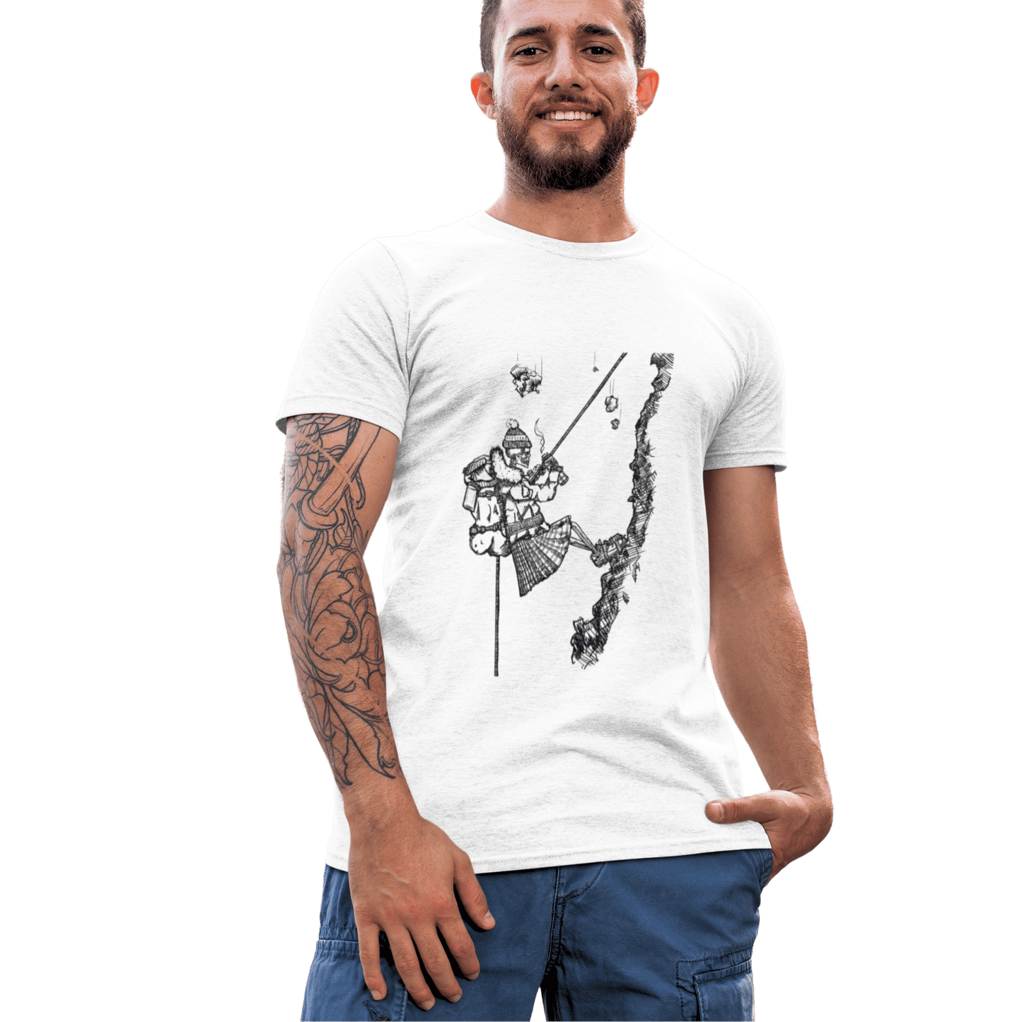 CLIFFHANGER Unisex Organic T-Shirt - Black Print